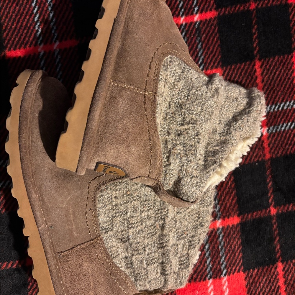 Bearpaw Boots with Knit Cuff size 7